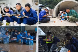 Giao thừa không ngủ trên công trường