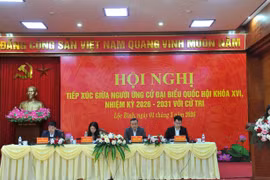 Chủ nhiệm Ủy ban Kiểm tra Trung ương tiếp xúc cử tri vận động bầu cử tại Lạng Sơn