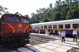 Hình ảnh mới mẻ của đoàn tàu 'Hành trình kết nối di sản miền Trung'