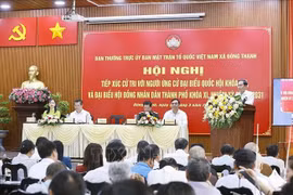 Chủ tịch Quốc hội Trần Thanh Mẫn dự Hội nghị tiếp xúc cử tri TP Hồ Chí Minh