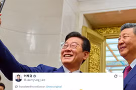Tổng thống Hàn Quốc và Chủ tịch Trung Quốc chụp ảnh selfie