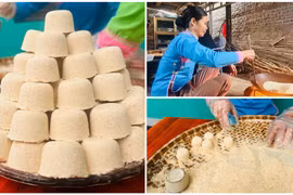 Người dân Bản Xèo gìn giữ hương vị Tết qua từng chiếc bánh khảo
