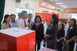 Phó Chủ tịch nước kiểm tra công tác chuẩn bị bầu cử tại Đồng Nai