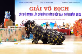 16 đội lân sư rồng xuất sắc nhất cả nước thi đấu tại Đà Lạt