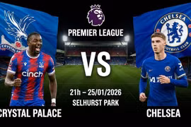 Crystal Palace vs Chelsea (22h, 25/1): Đội hình xuất phát &amp; Link xem trực tiếp
