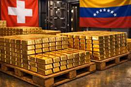 Venezuela bí mật chuyển 5,2 tỷ USD vàng sang Thụy Sĩ giữa khủng hoảng kinh tế