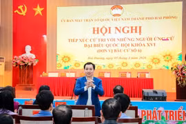 Cử tri đánh giá cao nội dung chương trình hành động của Trưởng ban Tuyên giáo cơ quan UBTƯ MTTQ Việt Nam Vũ Văn Tiến