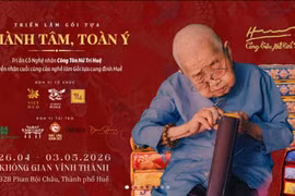 Triển lãm di sản gối tựa cung đình Huế của cố nghệ nhân Công Tôn Nữ Trí Huệ