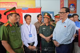 Kiểm tra công tác chuẩn bị bầu cử tại Đất Mũi