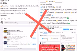 Xe ghép, xe tiện chuyến hoạt động rầm rộ, công khai báo giá trên mạng xã hội