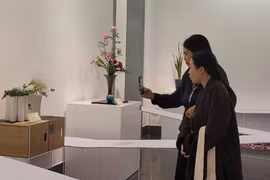 Khai mạc triển lãm hoa đạo Nhật Bản tại Bảo tàng Mỹ thuật