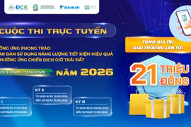 Phát động cuộc thi trực tuyến hưởng ứng phong trào “Toàn dân sử dụng năng lượng tiết kiệm hiệu quả và hưởng ứng Chiến dịch Giờ Trái đất năm 2026”