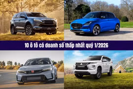 10 ô tô bán ít nhất quý 1/2026: Swift và mu-X vẫn ‘ế’ bền vững