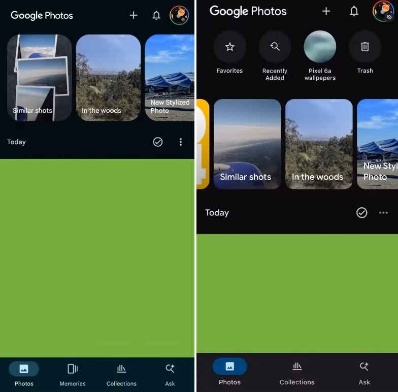 google photos thu nghiem giao dien moi voi hang phim tat noi bat hinh 2