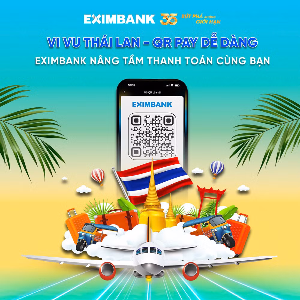 vi vu thai lan khong lo tien mat voi qr pay tu eximbank hinh 1