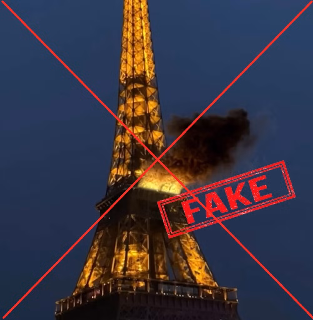 thong tin sai lech ve vu chay thap eiffel lan truyen tren mang xa hoi trong dem giang sinh hinh 1
