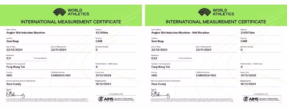 duong chay viettel marathon 2024 chang angkor wat chinh thuc duoc hiep hoi dien kinh chau a cap phep hinh 2