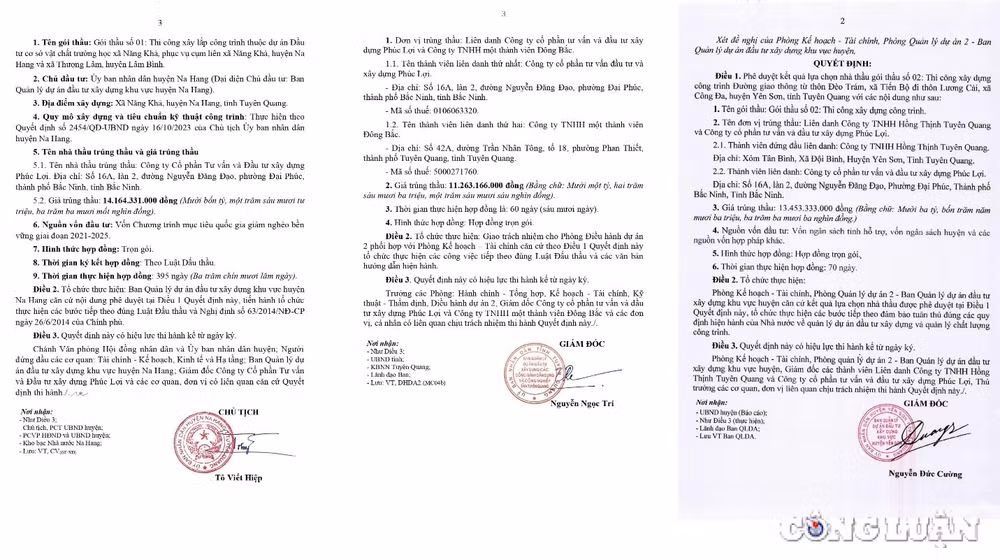 tuyen quang lo sang doanh nghiep lien tiep trung nhieu goi thau khung gia tri chuc ty nhung kinh doanh troi sut that thuong lai moi nam chi vai tram trieu hinh 3