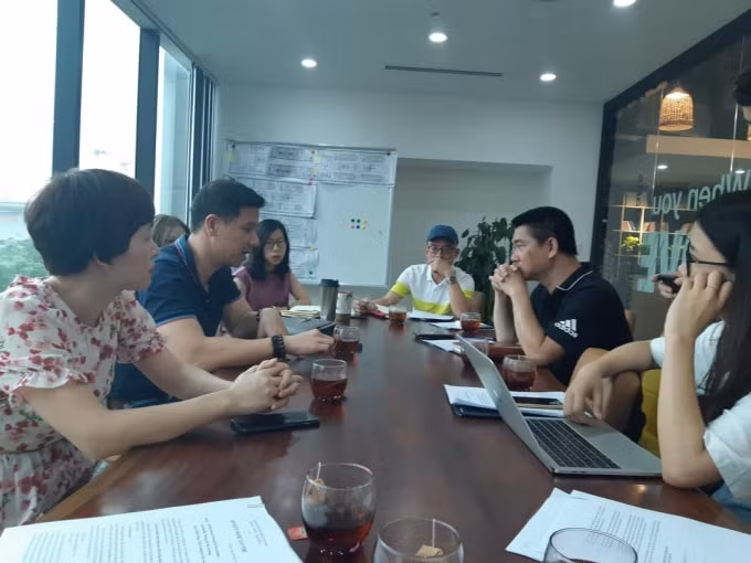 Việc lãnh đạo trường Hà Nội Academy chậm trễ thông tin, phản hồi các thắc mắc của phụ huynh cũng khiến bức xúc tăng cao. Ảnh: Ngọc Thành.