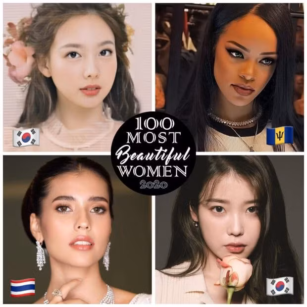89. Naeyon (Hàn Quốc), 90. Rihanna (Barbados), 91. Anntonia Porsild (Thái Lan), 92. IU (Hàn Quốc).