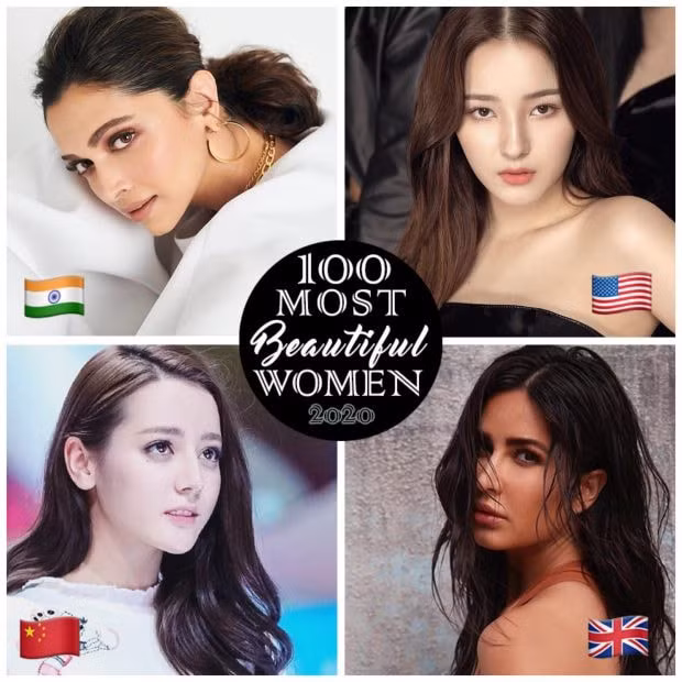 21. Deepika Padukone (Ấn Độ), 22. Nancy McDonnie (Mỹ/Hàn Quốc), 23. Địch Lệ Nhiệt Ba (Trung Quốc), 24. Katrina Kaif (Anh/Ấn Độ).