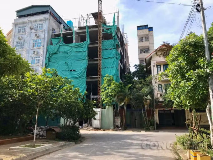 Nhiều công trình tại khu đấu giá 3ha phường Phúc Diễn vi phạm về mật độ, chiều cao công trình