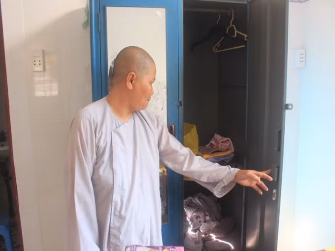 Kẻ gian đột nhập 'cuỗm' gần 20 lượng vàng của nhà chùa. Ảnh: Đông Hà