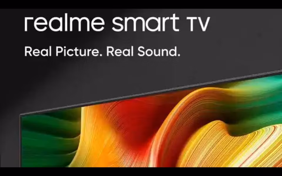 Mẫu Smart TV mới của Realme có viền màn hình cực mỏng chỉ 8.7mm.