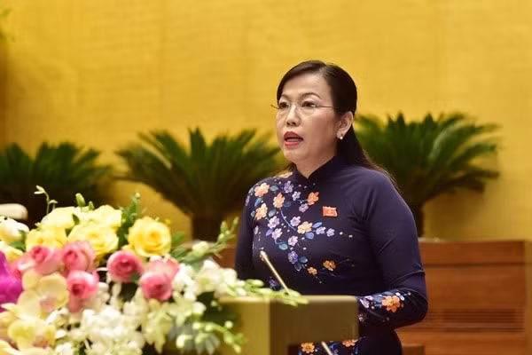Trưởng Ban Dân nguyện Nguyễn Thanh Hải trình bày Báo cáo kết quả giám sát việc giải quyết kiến nghị của cử tri gửi đến kỳ họp thứ 8, Quốc hội khóa XIV. Ảnh: quochoi.vn