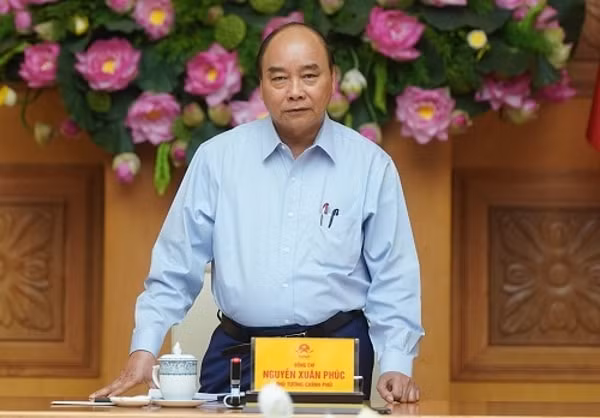 Thủ tướng Nguyễn Xuân Phúc phát biểu tại cuộc họp. Ảnh: VGP