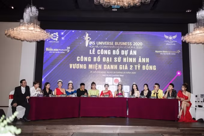 Buổi họp báo công bố cuộc thi Hoa hậu Doanh nhân Hoàn vũ 2020 được tổ chức ở TP.HCM vào ngày 28/5.
