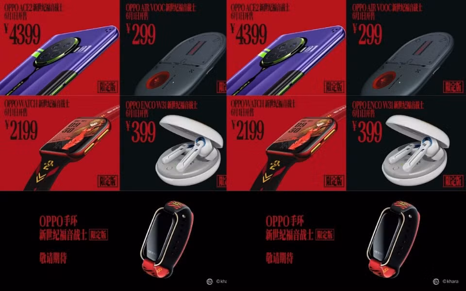 Những thiết bị này đang được bán tại các trang như Oppo.com, JD, Tmall và Suning.