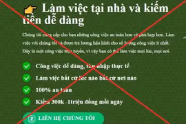 Lên mạng tìm việc làm online, nam thanh niên bị lừa hơn 100 triệu đồng