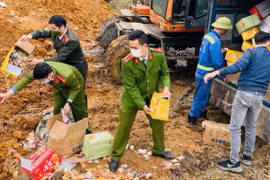 Lào Cai: Tiêu hủy 35.000 gói bánh kẹo và gần 1 tấn trứng gà non, chả cá