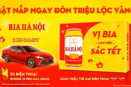 Mừng tết tài lộc với chương trình khuyến mại của Bia Hà Nội Tết 2023