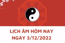 Lịch âm hôm nay: Xem tốt xấu 3/12/2022, tức 10/11/2022 âm lịch