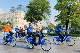 Hà Nội triển khai dịch vụ xe đạp công cộng ở 5 quận nội thành