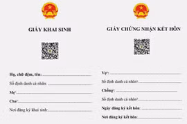 Dùng giấy khai sinh, giấy chứng nhận kết hôn điện tử từ ngày 18/2