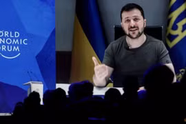Tổng thống Zelenskyy phát biểu trước các nhà lãnh đạo tại Davos