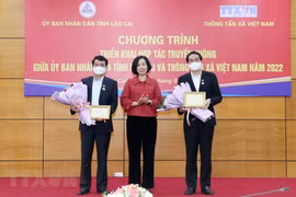 Thông tấn xã Việt Nam và UBND Lào Cai tăng cường hợp tác truyền thông năm 2022