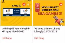 "Cháy vé" chung kết bóng đá nam SEA Games 31, chợ đen thổi giá gấp đôi