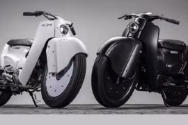 Xế nổ Honda Super Cub 2022 độ theo phong cách cổ điển