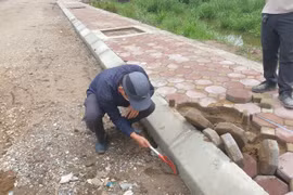 Nghi vấn rút ruột công trình tại dự án xây dựng hạ tầng khu đấu giá đất xã Thắng Lợi?