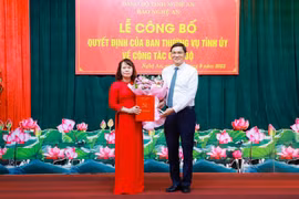 Nhà báo Nguyễn Thị Thu Hương được bổ nhiệm Phó Tổng Biên tập Báo Nghệ An