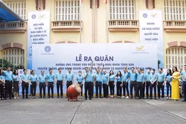 Lễ ra quân hưởng ứng Tháng vận động triển khai BHXH toàn dân - Truyền thông, vận động người dân tham gia