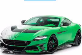 Cận cảnh Ferrari Roma Mansory Tempesta Verde độc nhất thế giới