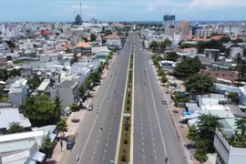 Công an Bình Thuận kiểm tra hiện trạng dự án mở rộng đại lộ Lê Duẩn