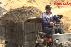 Thanh Hoá: Xe tự chế chở cát "tung hoành" tại phường Thiệu Dương