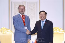 Chủ tịch Quốc hội Vương Đình Huệ gặp Phó Chủ tịch Hội đồng Liên bang Nga Konstantin Kosachev