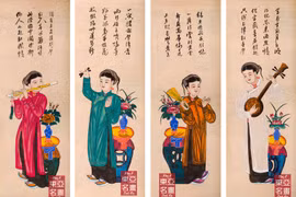 Ngày xuân nói về tranh Hàng Trống